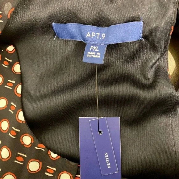 NWT APT. 9 Retro Polka Dot Sleeveless Dress Sz PXL - Picture 7 of 7